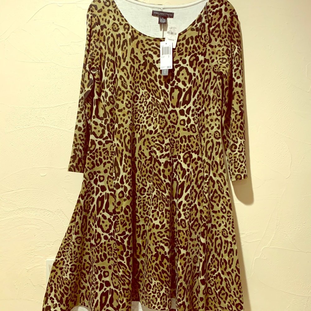Joan Vass Small Leopard Dress